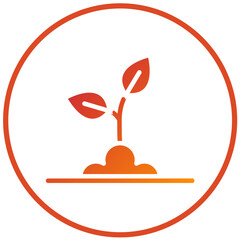 Tree Planting Vector Design Icon Style