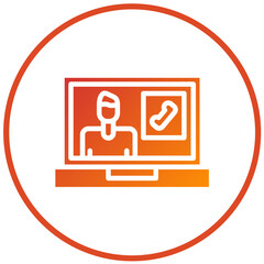 Video Call Vector Design Icon Style