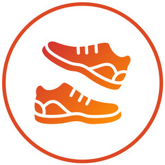 Trail Running Shoes Vector Design Icon Style