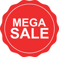 MEGA SALE stamp vector illustration