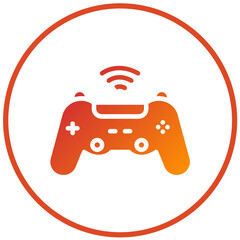 Vector Design Game Controller Icon Style