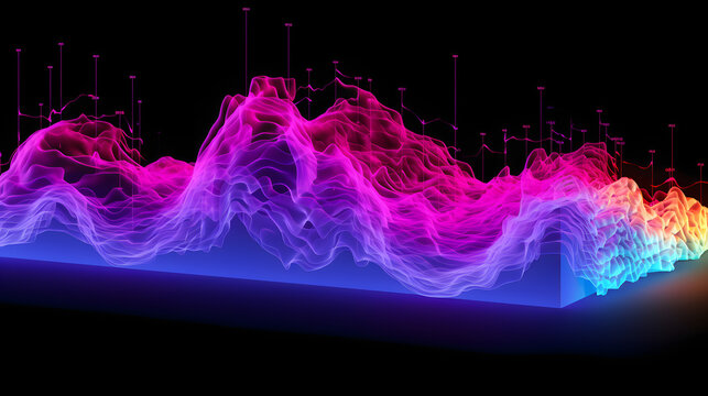 Colorful smoke wave flowing in a digital simulation displaying non-keplerian motion with vibrant hues and dynamic movement effects.