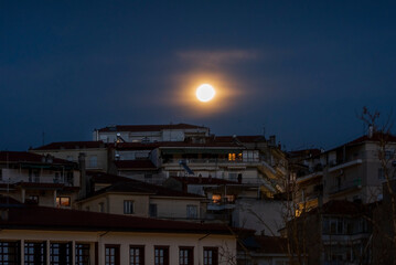 moon over the town