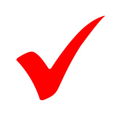 Red Check Mark Symbol – Success, Approval, Confirmation Icon, Vector © Abubakar1