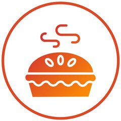 Vector Design Apple Pie Icon Style