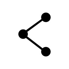 share vector icon on transparent background