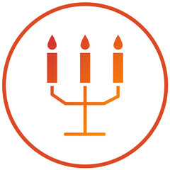 Vector Design Candlestick Icon Style