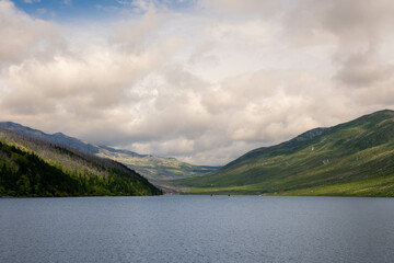 lake and mountains
