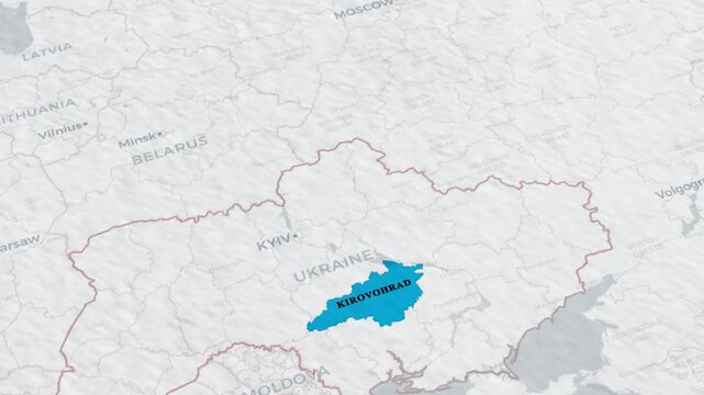 Kirovohrad Map.Map overview of Kirovohrad region in Ukraine &ndash; journey through the city