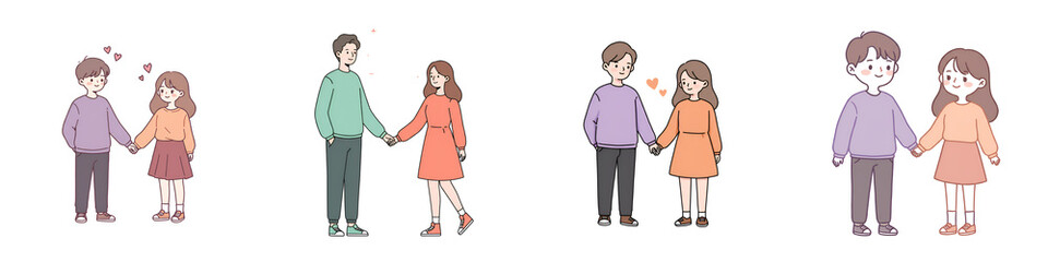 Cute Couple Holding Hands