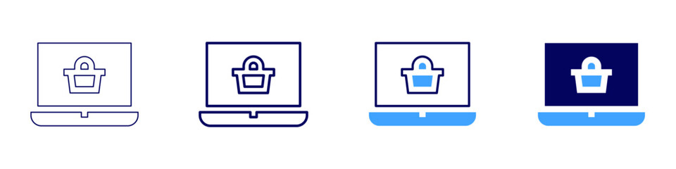 Bug report icon in 4 different styles. Thin Line, Line, Bold Line, Duotone. Duotone style. Editable stroke