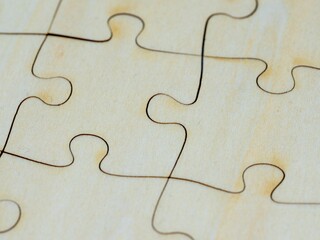 Close-up of a puzzle