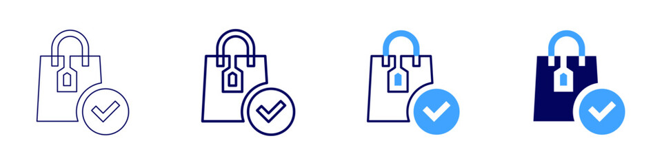 Customer avatars icon in 4 different styles. Thin Line, Line, Bold Line, Duotone. Duotone style. Editable stroke