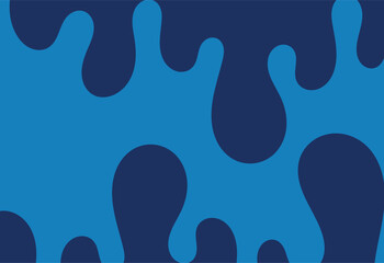 abstract seamless pattern with blue drops on a dark blue background.