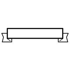 シンプルなタイトルリボン_直線アーチ_ベクター素材_01