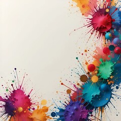 &ldquo;Vibrant Color Splash Abstract Background &ndash; Artistic Ink Explosion and Paint Splatter Design&rdquo;
