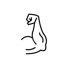Strong Bicep Muscle Icon Fitness, Strength, Power, Bodybuilding