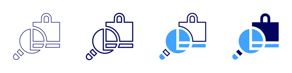 Obraz premium Proactive customer support icon in 4 different styles. Thin Line, Line, Bold Line, Duotone. Duotone style. Editable stroke