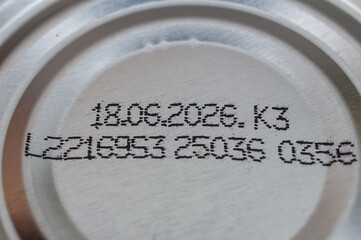 Mindesthaltbarkeitsdatum einer Dose 28.06.2026