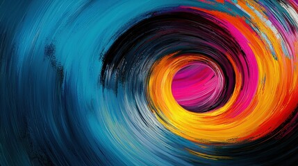 Vibrant abstract swirl of colors creating a dynamic visual experience for artistic projects.
