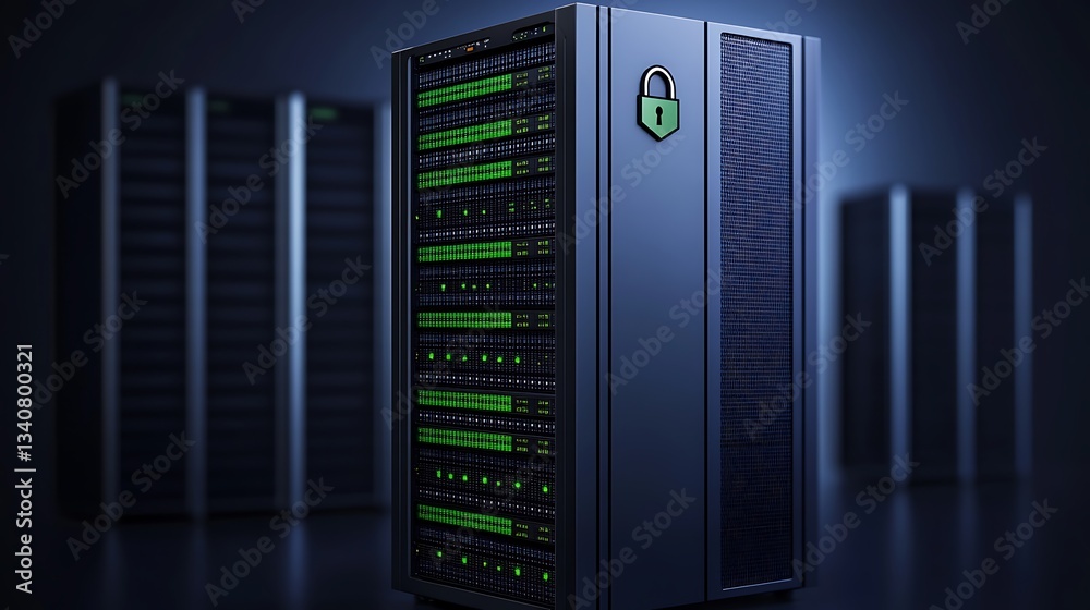Poster High-Tech Data Server with Security Features in a Modern Data Center Environment