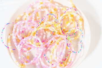 Colorful Clay Beads Set for Creative Kids' Bracelet Making