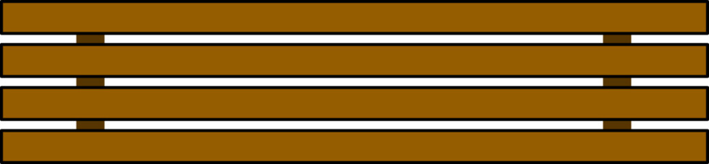 Outdoor Bench Top View