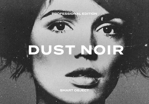 Dust Film Frame Retro Noir Photo Effect Paper Texture Template Mockup Overlay Style