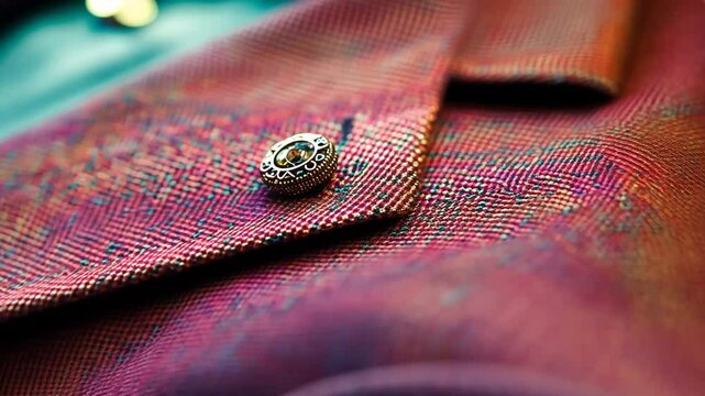 Elegant Suit Jacket Lapel Pin, Detailed Fashion Fabric Texture