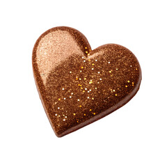 Sparkly Chocolate Heart Candy - Valentine's Day Treat