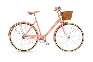 An road bicycle isolated on a white background, showcasing its lightweight frame