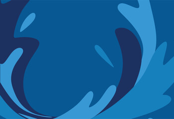 abstract blue background with waves, vector illustration background