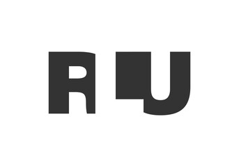 RLU logo design. Initial letter R L U bold font style for tech startups, consulting, corporate branding. Creative company name, headlines typography identity, trendy logotype.
