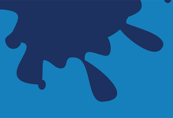 paint splat dripping isolated icon vector illustration design  blue color
