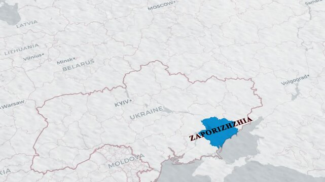 Zaporizhzhia Map.Map overview of Zaporizhia region in Ukraine &ndash; journey through the city
