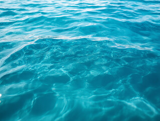 Fototapeta premium Photography of a surface blue sea 