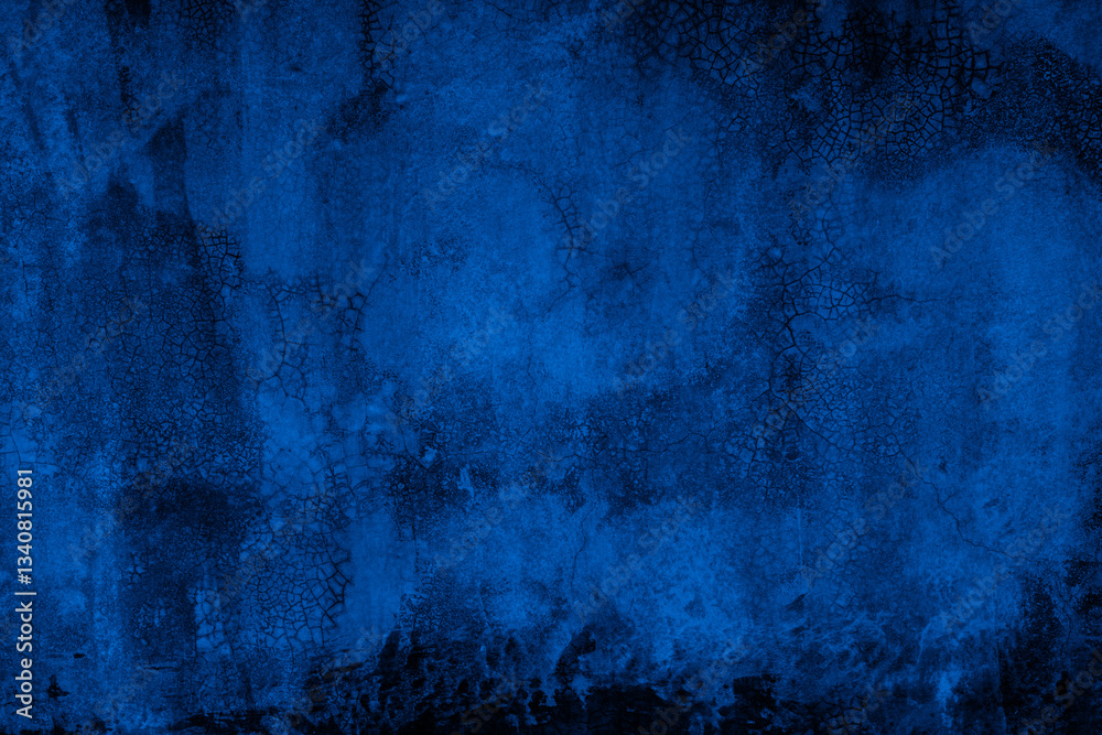 Poster old wall pattern texture cement blue dark abstract blue color design are light with black gradient b