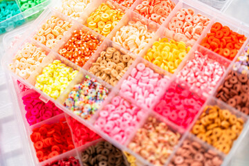 Colorful Clay Beads Set for Creative Kids' Bracelet Making