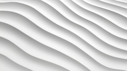 Abstract white wave pattern with smooth curved lines on textured surface