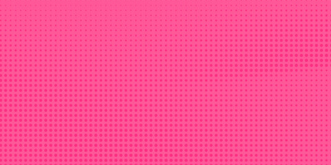 Pink orange polka dots gradient halftone background. Pop art cartoon dot texture with comic graphic design, Horizontal abstract pattern