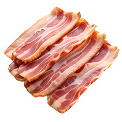 Obraz premium Crispy Bacon: Delicious & Easy Recipes isolated on transparent background