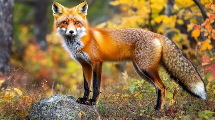 Majestic Orange Fox in Nature