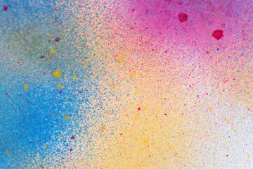 カラフルなスプレー塗料で塗った背景