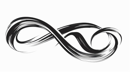 Elegant Swash, Swoop, and Swish: Hand - Drawn Calligraphy Sign with Underlines