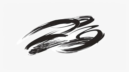Naklejka premium Elegant Swash, Swoop, and Swish: Hand - Drawn Calligraphy Sign with Underlines
