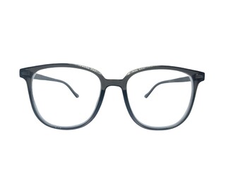  A sophisticated close-up of stylish eyeglasses, beautifully highlighted by soft lighting that...