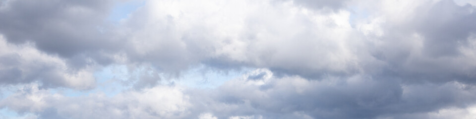 Obraz premium Abstract White Air Clouds Floating in a Vast Blue Sky – Nature Beauty