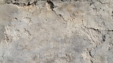 Fototapeta premium A weathered gray concrete wall showing texture and cracks