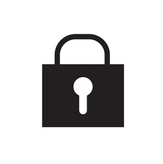  The key opens the lock, linear icon. Access is open. Line with editable stroke