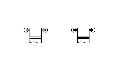 Towel Rack vector icon